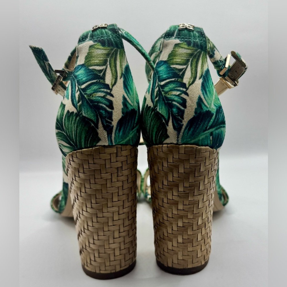 Sam Edelman Tropical Block Heel Sandals with Ankle Strap Size 6.5 - Picture 7 of 11